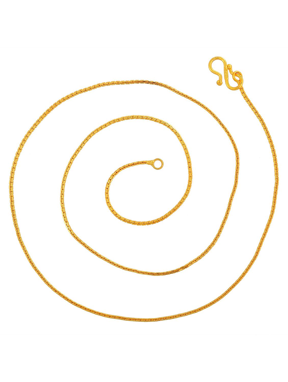 gold plated chain necklace - 18637363 - Standard Image - 2