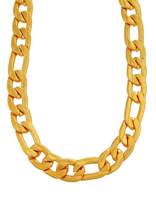 gold plated chain necklace - 18637392 - Standard Image - 0