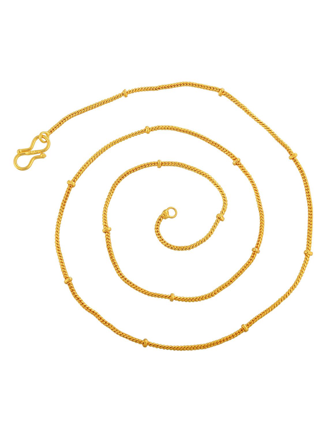 gold plated chain necklace - 18637394 - Standard Image - 2