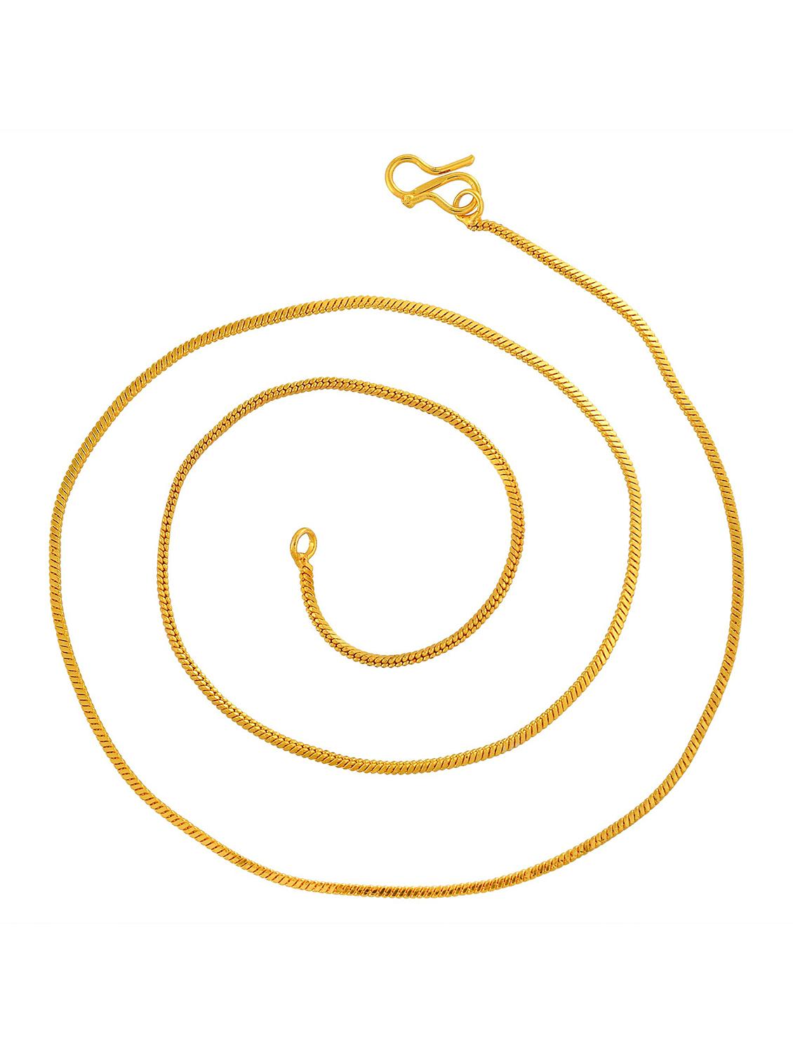 gold plated chain necklace - 18637406 - Standard Image - 2
