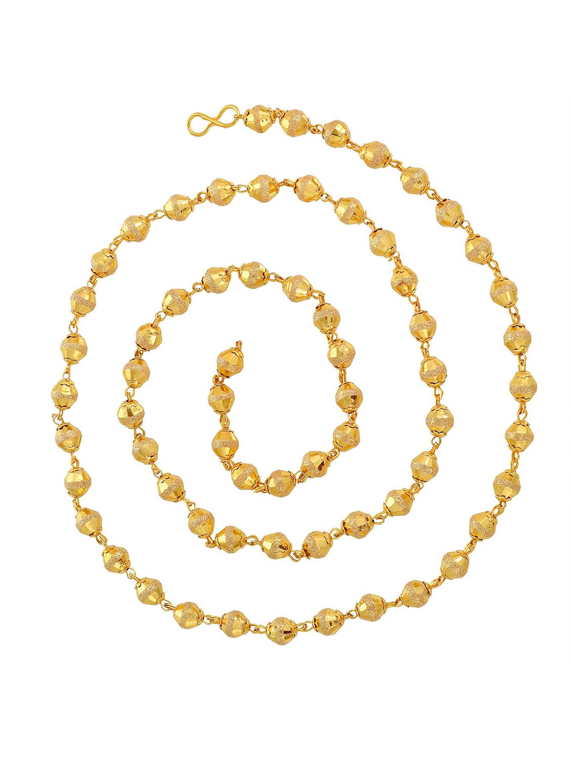 gold plated chain necklace - 18637408 - Standard Image - 2