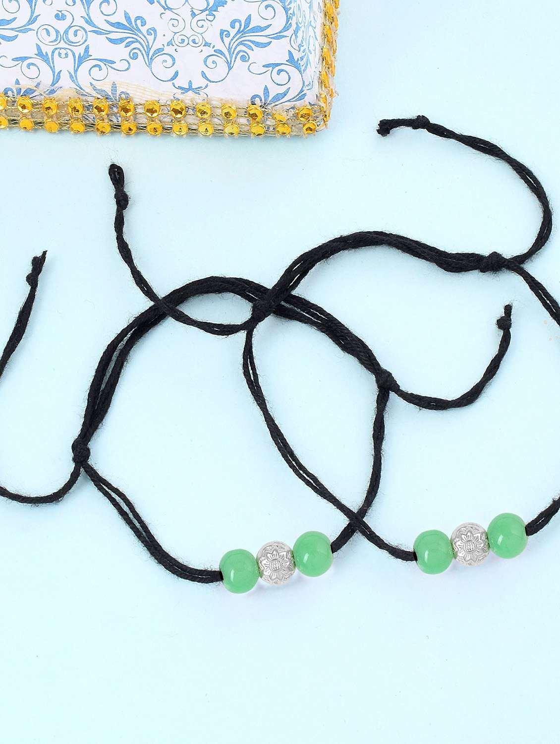 multi color evil eye beads anklet dori