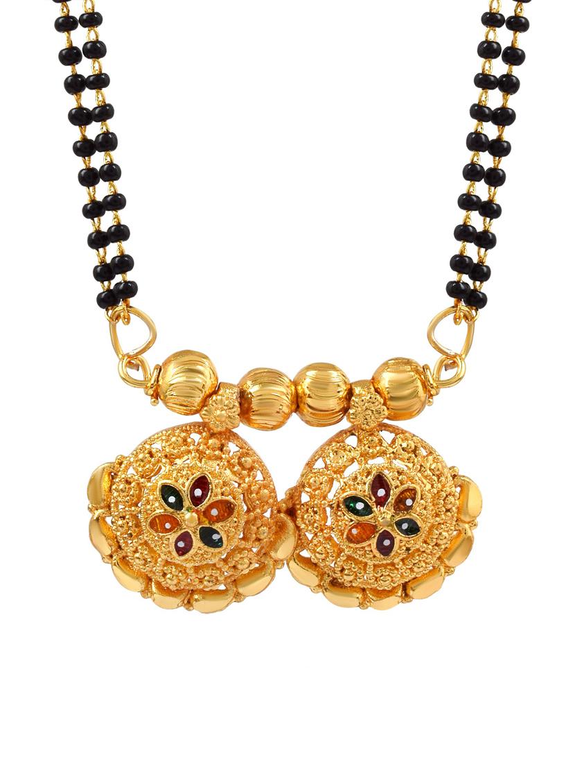 gold plated mangalsutra - 18637482 - Standard Image - 2