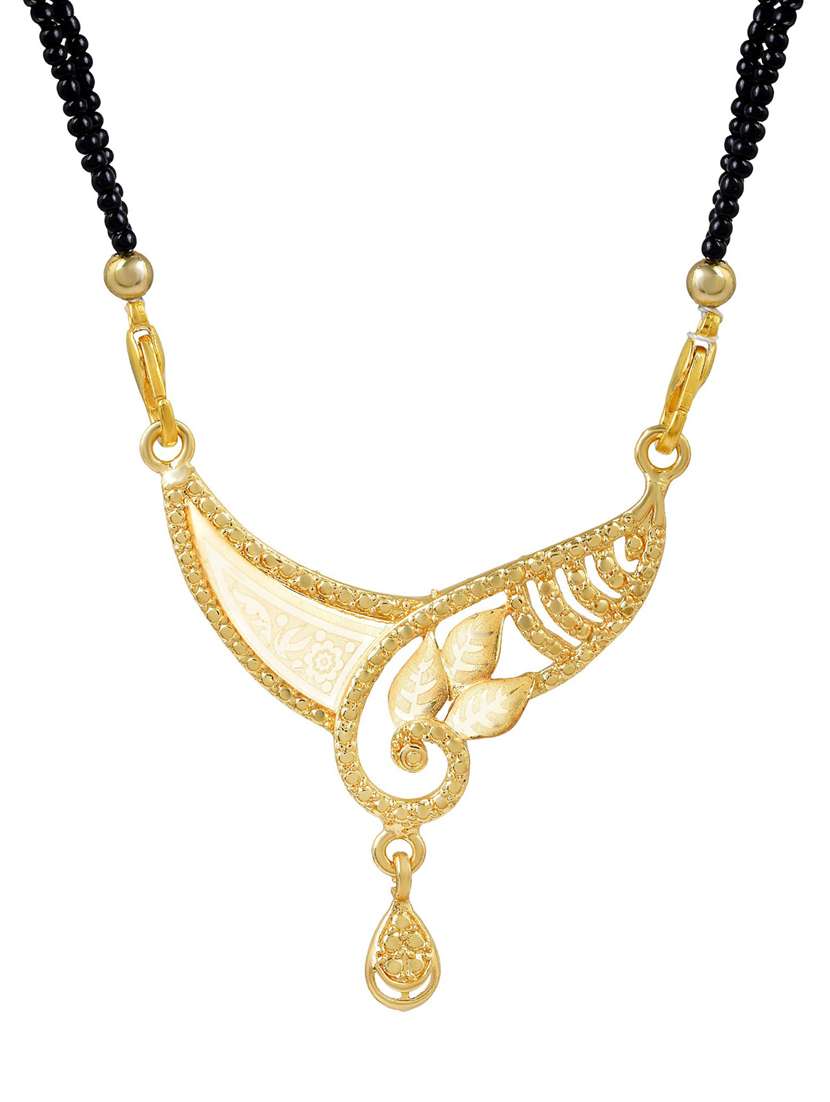 gold plated mangalsutra - 18637484 - Standard Image - 2