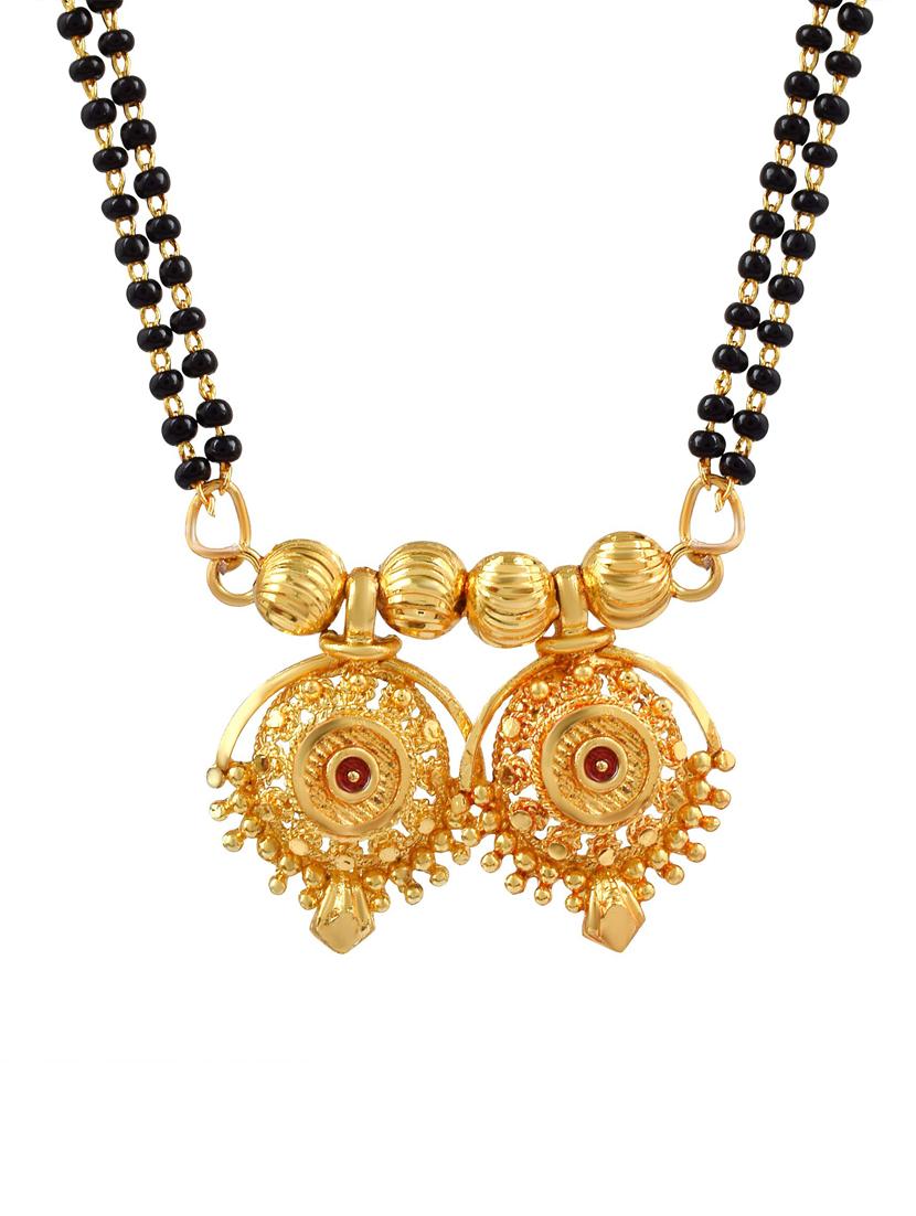 gold and black metal mangalsutra - 18637500 - Standard Image - 2