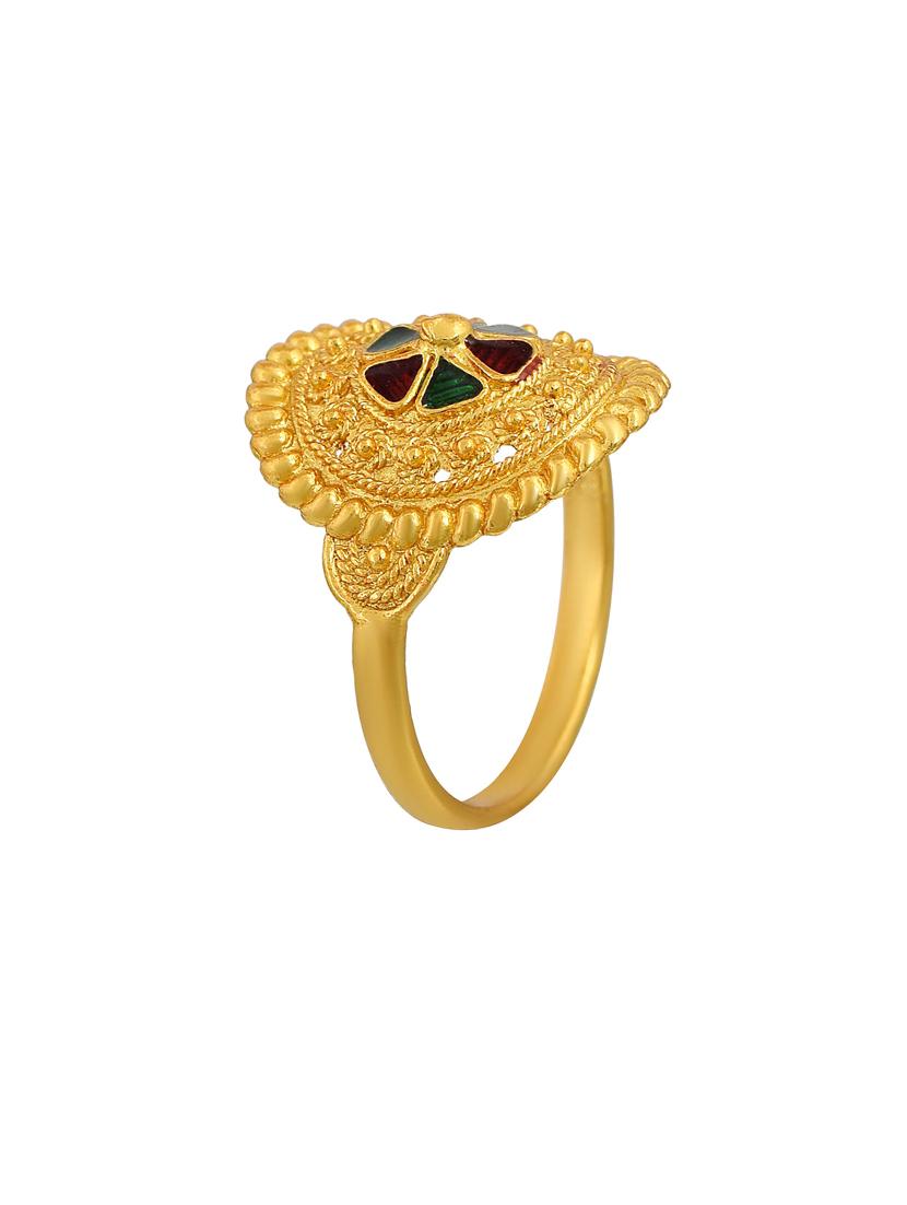 gold brass finger ring - 18637526 - Standard Image - 2
