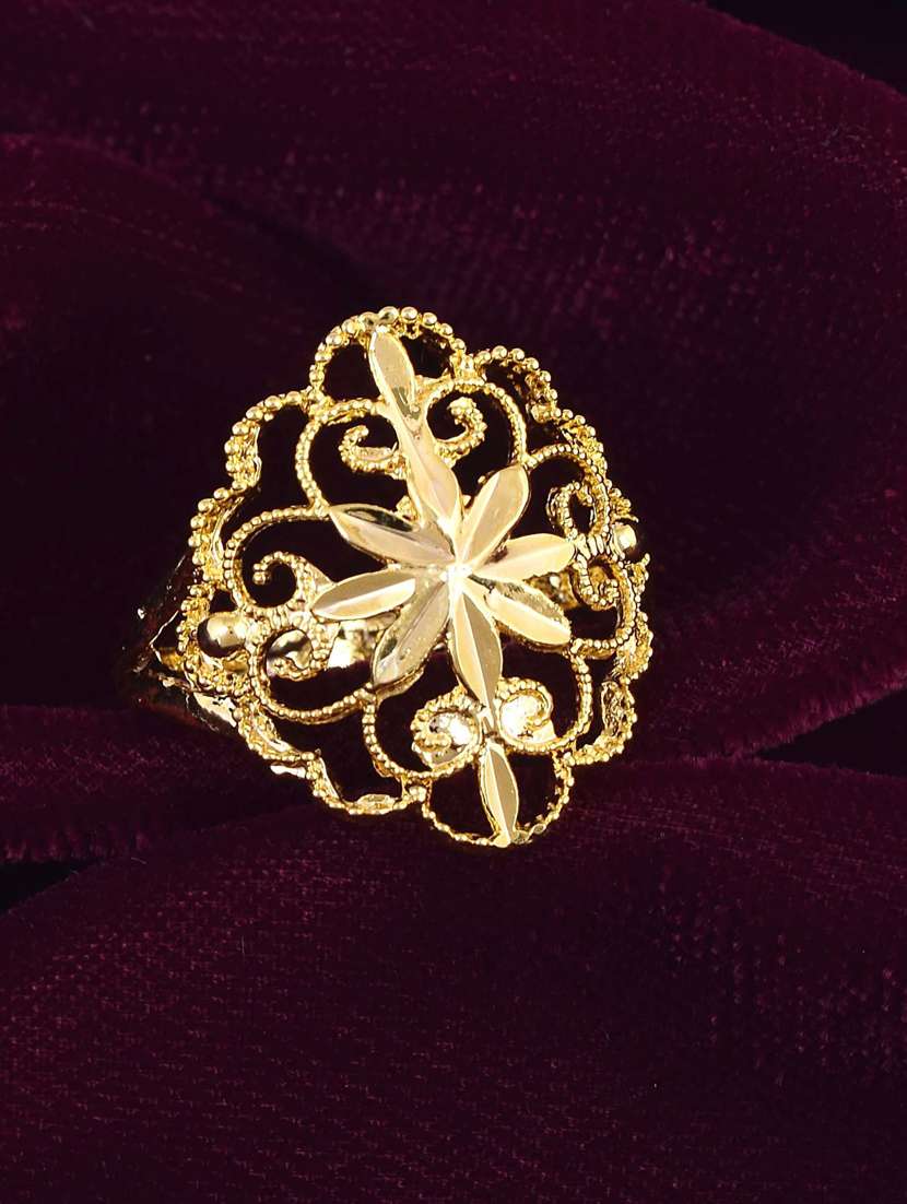 gold brass finger  ring