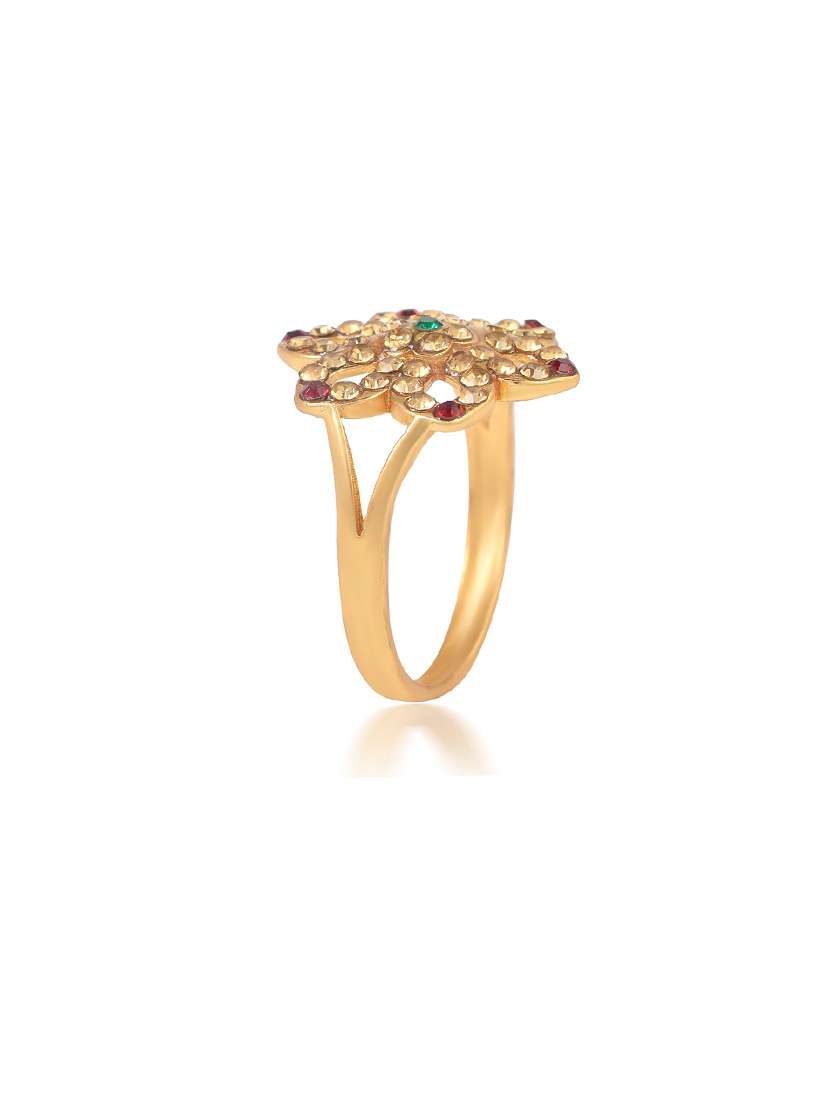 multi colored brass finger ring - 18637532 - Standard Image - 2