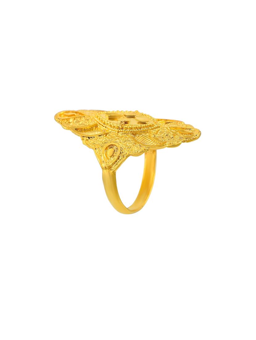 gold brass finger ring - 18637542 - Standard Image - 2