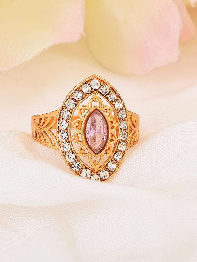gold brass finger  ring