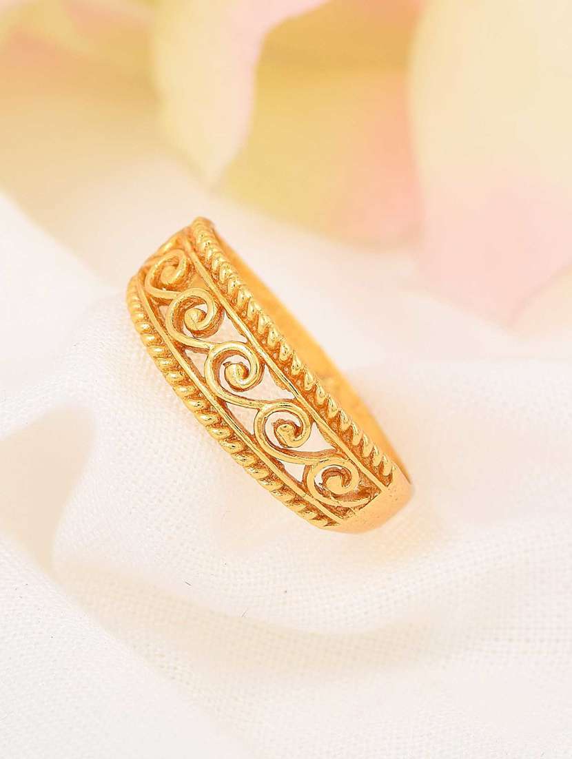 gold brass finger  ring