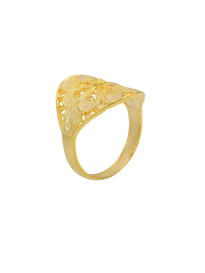 gold brass finger ring - 18637588 - Standard Image - 2