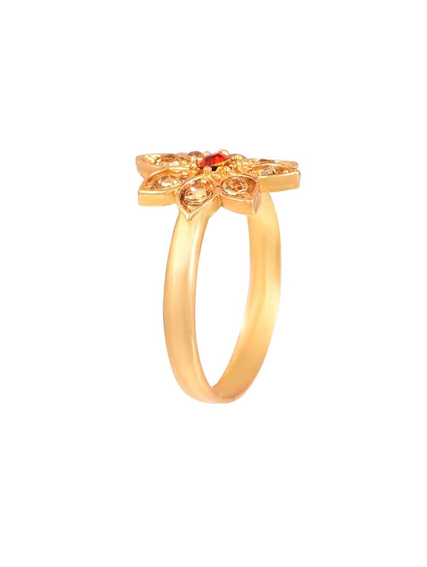 gold brass finger ring - 18637594 - Standard Image - 2