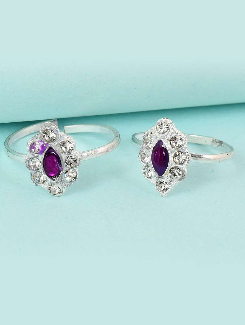 silver plated toe ring