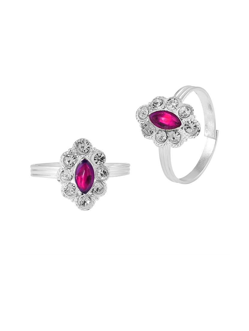 silver plated toe ring - 18637598 - Standard Image - 2