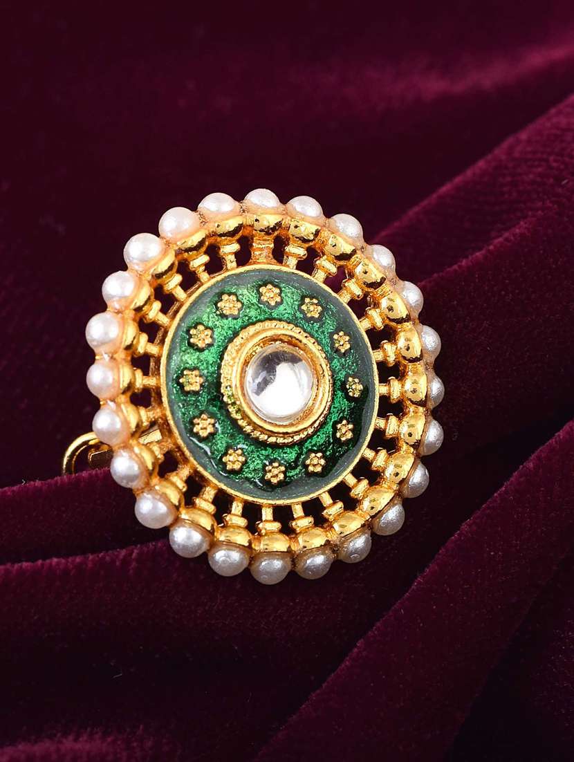 gold brass finger  ring