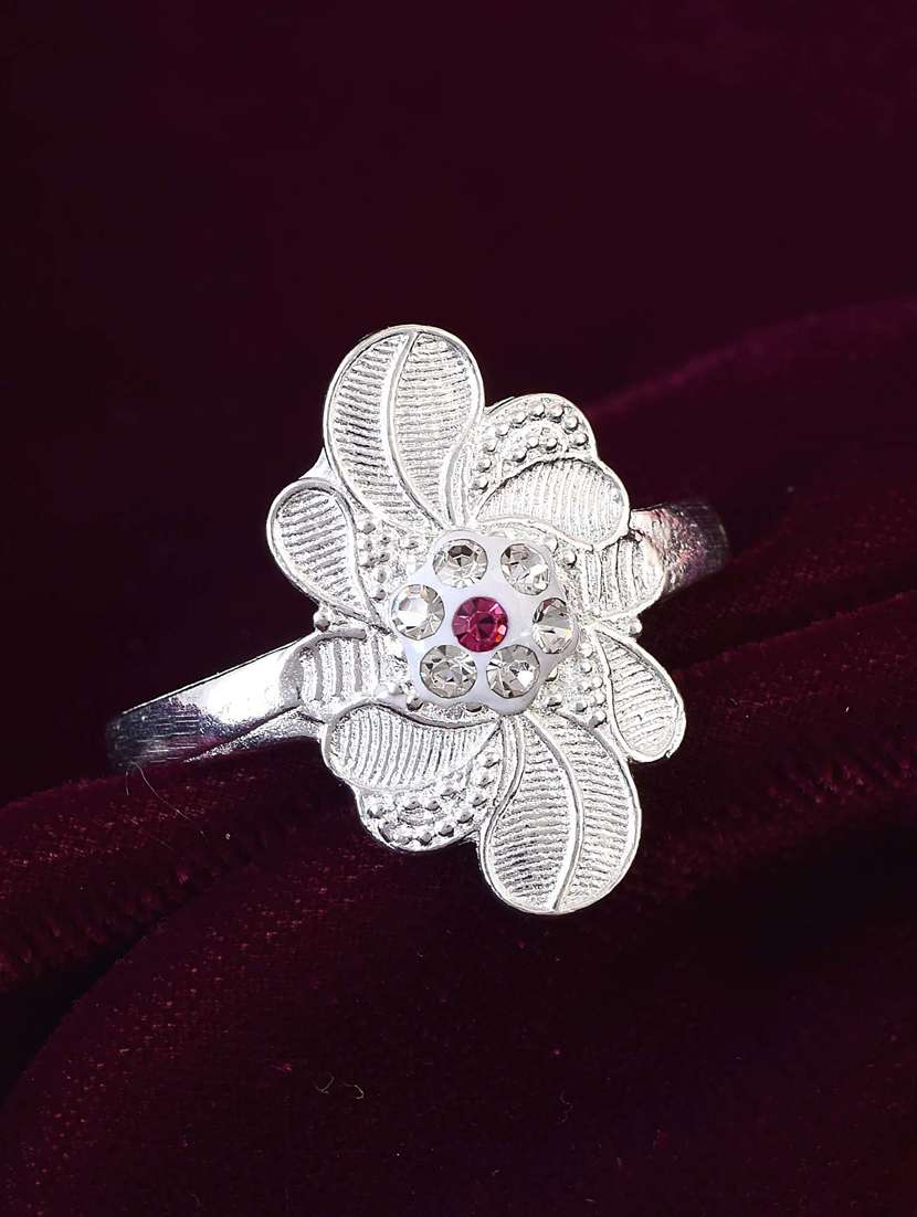 silver brass finger  ring