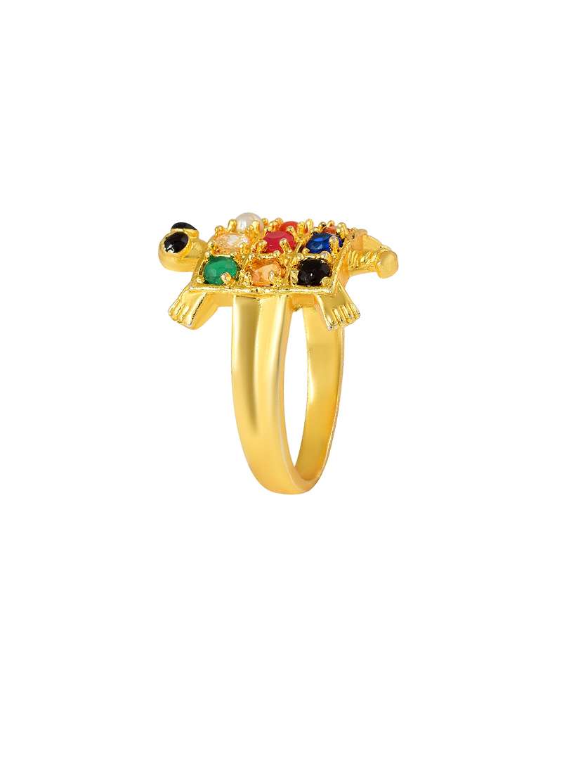 multi colored brass finger  ring - 18637609 -  Standard Image - 2
