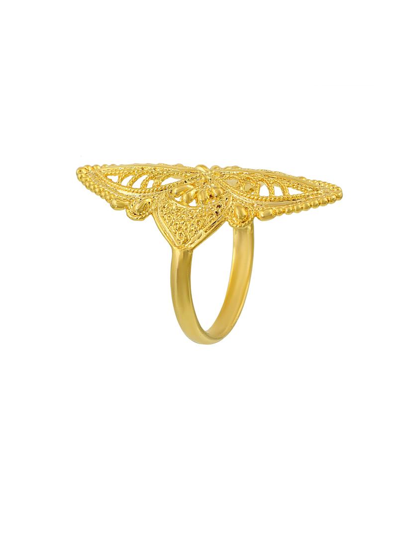 gold brass finger ring - 18637616 - Standard Image - 2