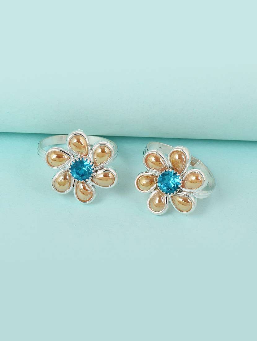 silver plated toe ring