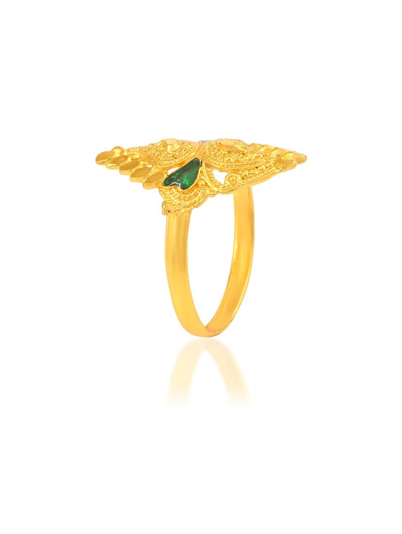 gold brass finger ring - 18637642 - Standard Image - 2