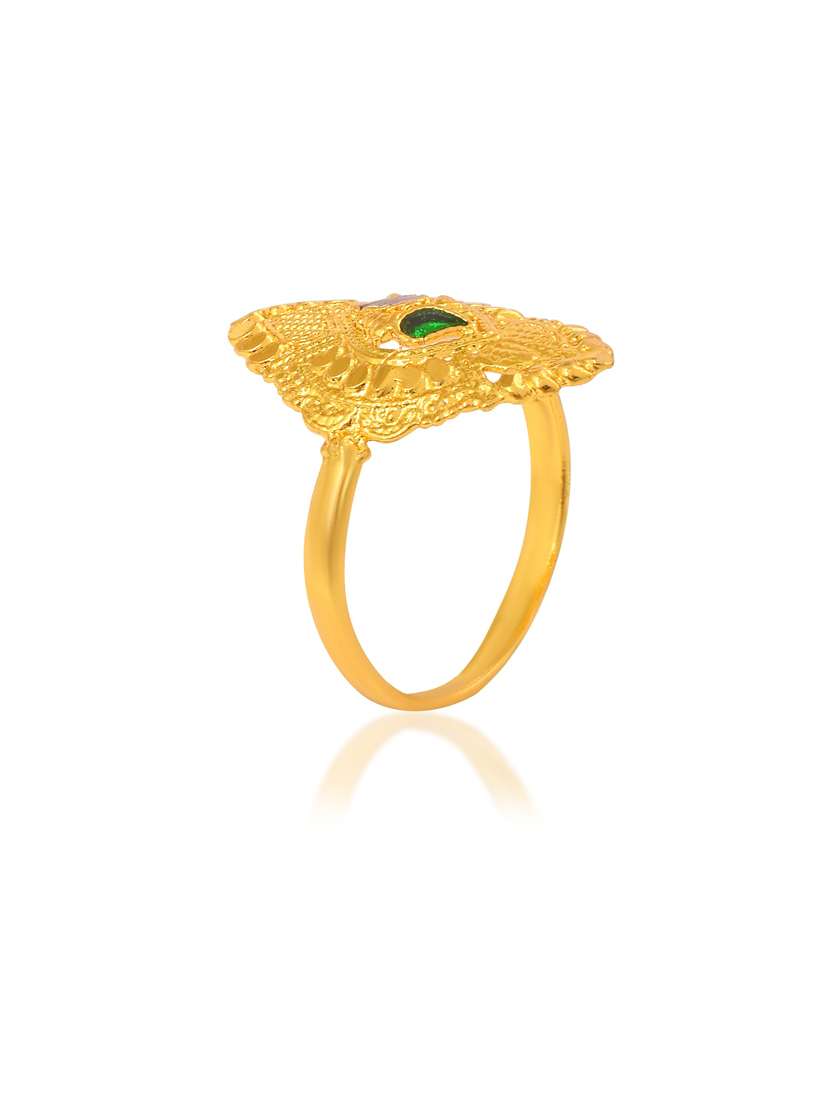 gold brass finger ring - 18637652 - Standard Image - 2