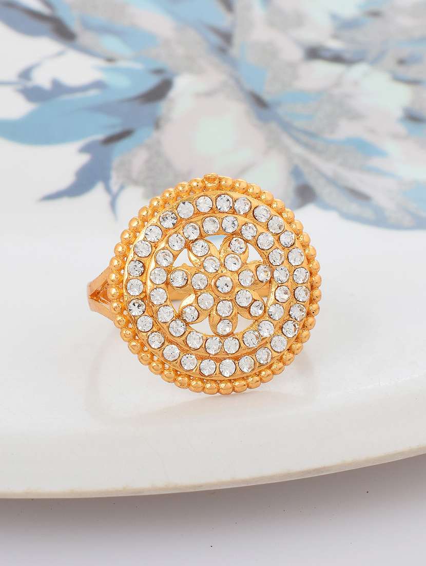 gold brass finger  ring