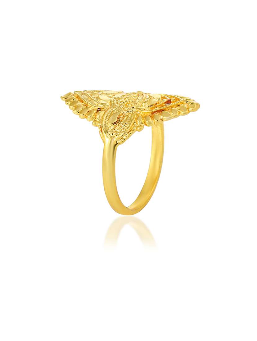 gold brass finger ring - 18637678 - Standard Image - 2