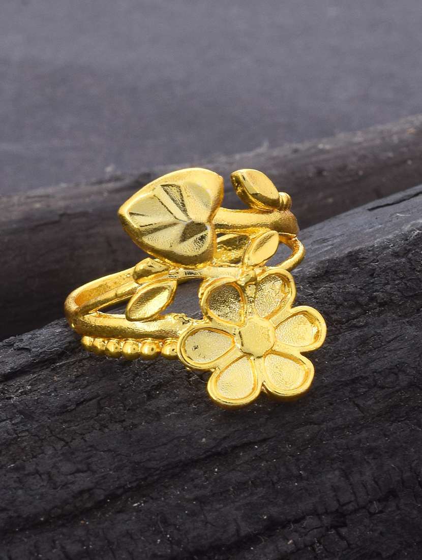 gold brass finger  ring