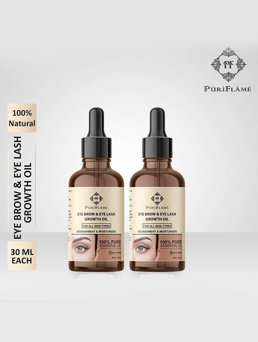 100% pure eyebrow & eyelash growth oil-enriched