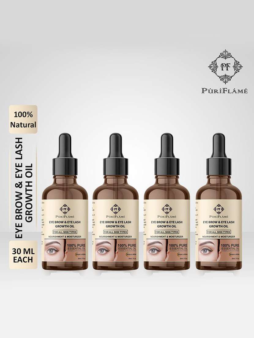 100% pure eyebrow & eyelash growth oil-enriched 