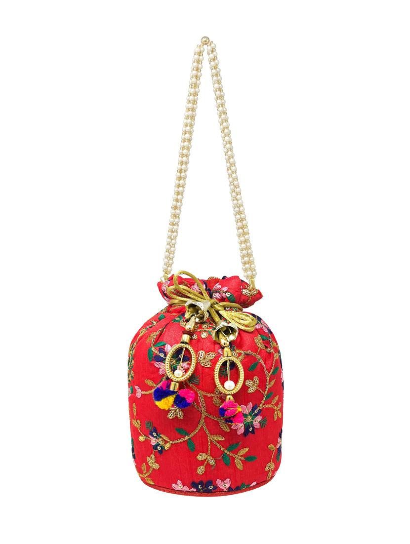 embroidered ethnic potli - 18640465 - Standard Image - 2