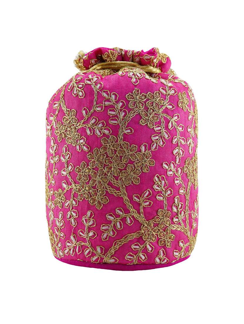 pack of 4 embroidered ethnic potlis - 18640469 -  Standard Image - 2