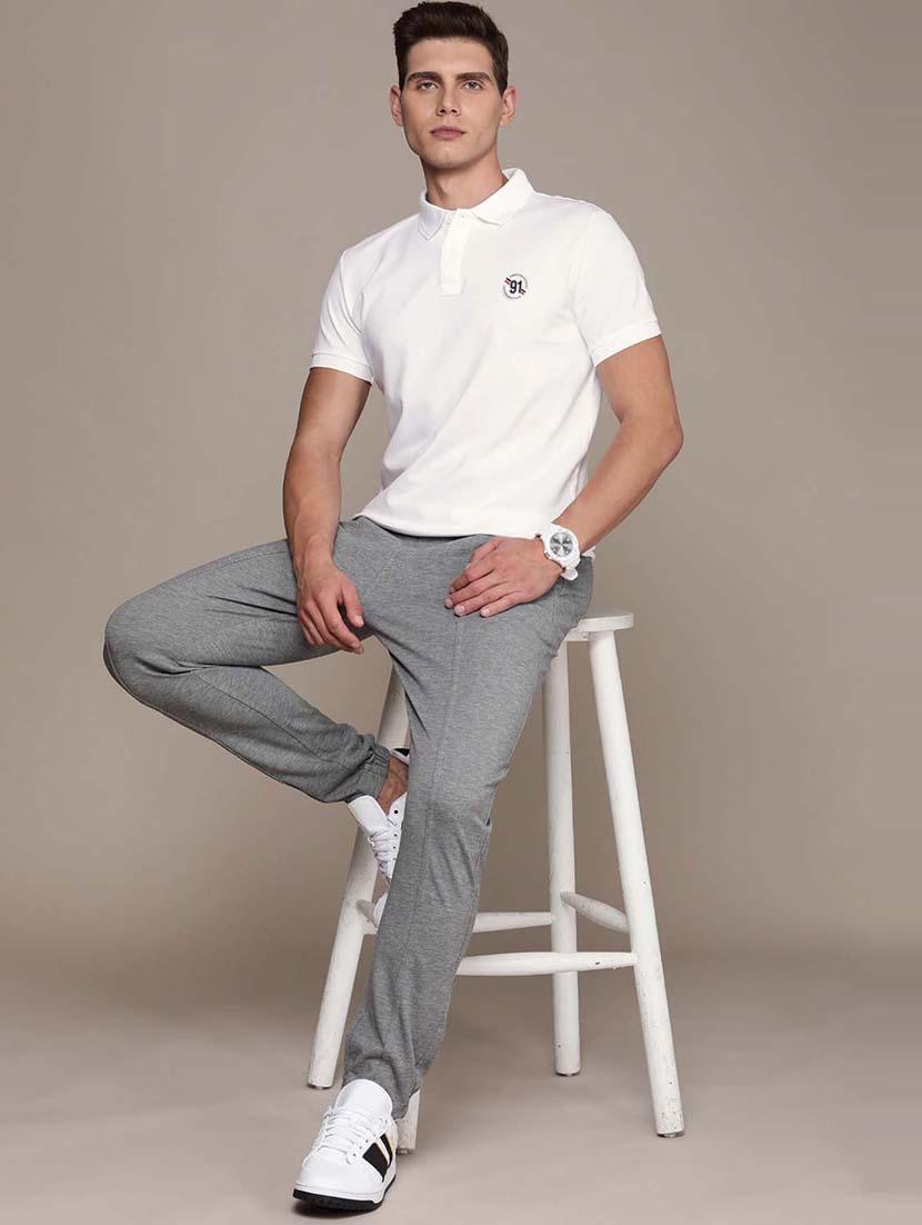 men solid polo neck t-shirt - 18642485 - Standard Image - 2