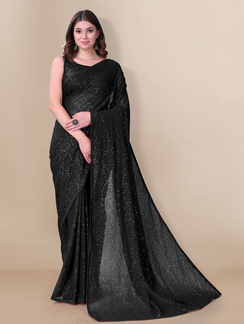 women's embellished saree with blouse