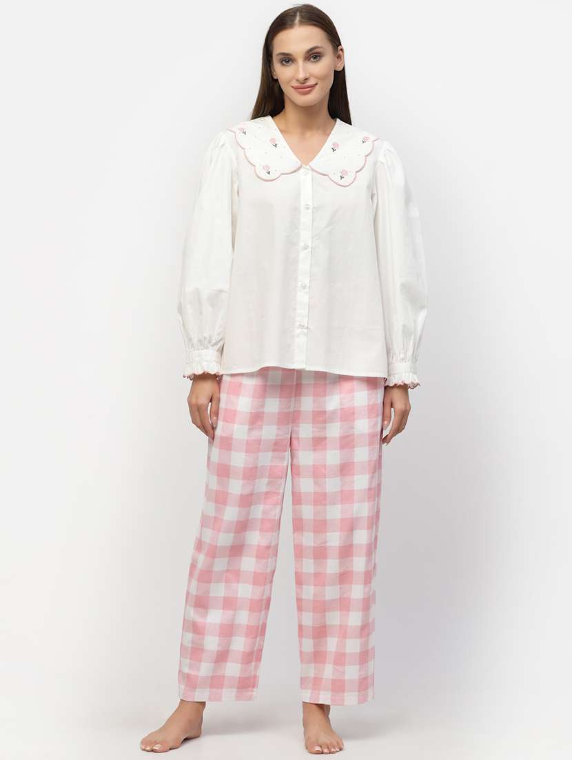 printed nightwear pajama set 
