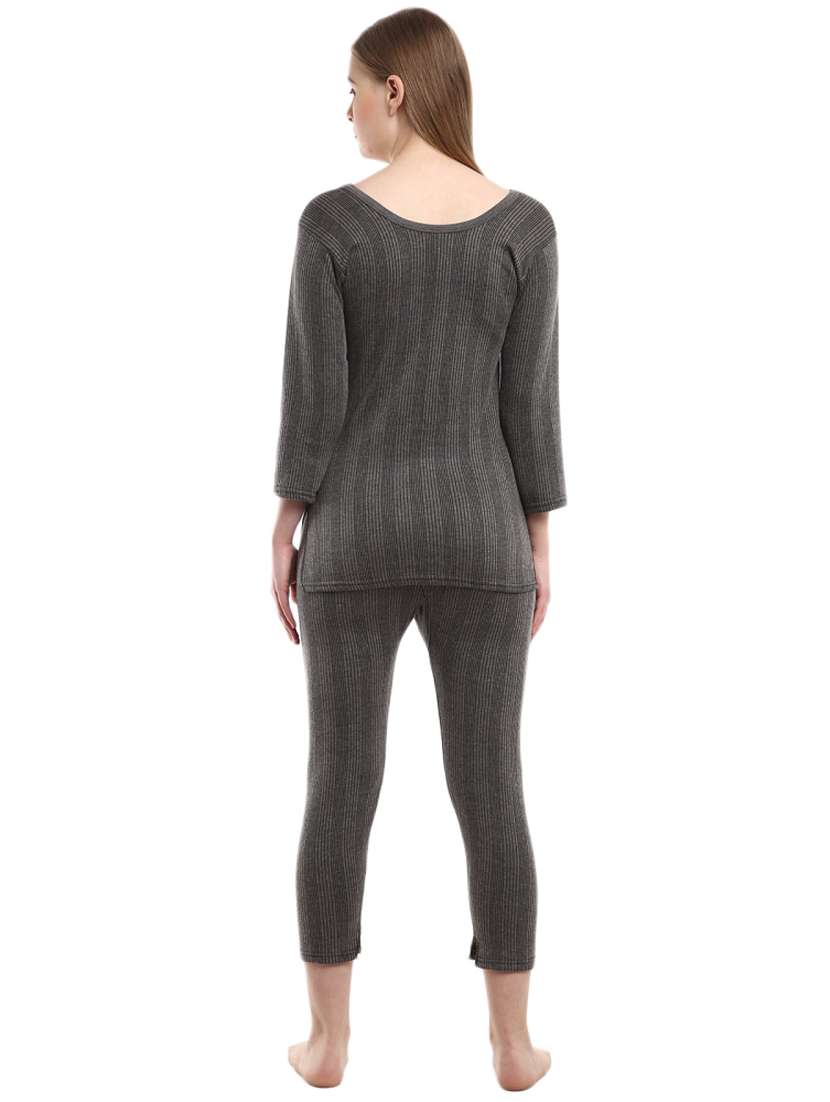 Grey Solid Thermal Wear Set - 18645165 -  Standard Image - 2