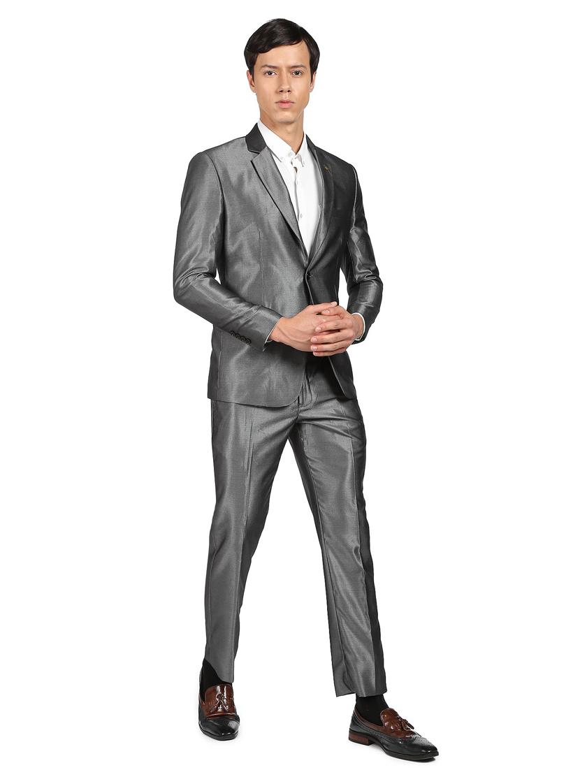 solid single breasted suit - 18645215 - Standard Image - 2