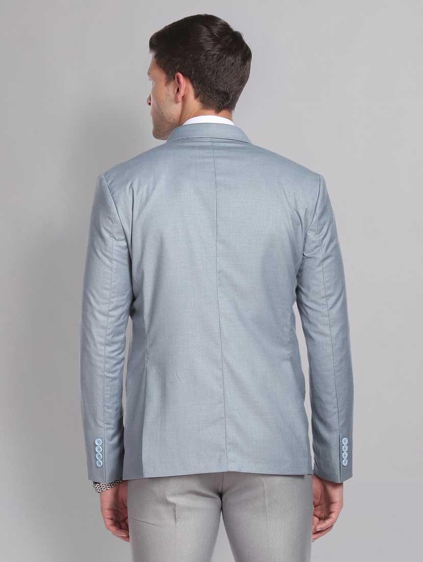 solid single breasted formal blazer - 18645425 - Standard Image - 2