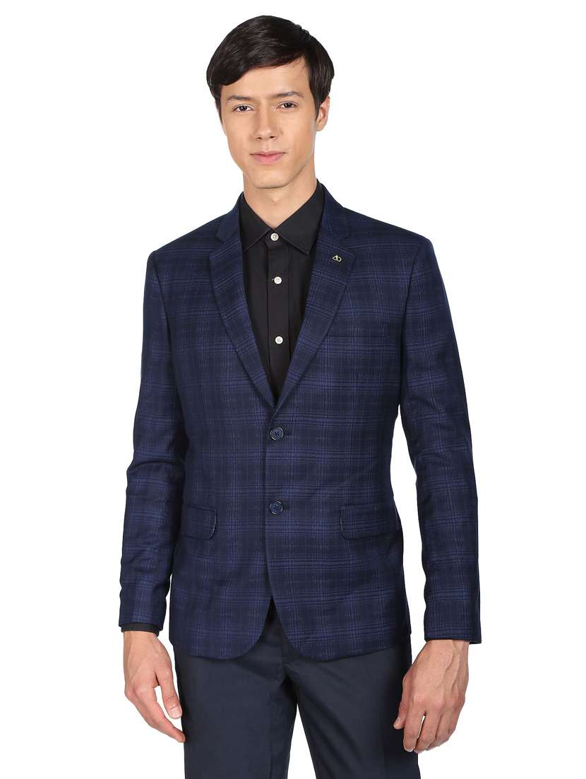 solid single breasted formal blazer - 18645435 - Standard Image - 2