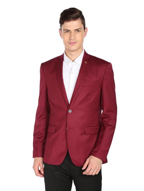 solid single breasted formal blazer - 18645810 - Standard Image - 0