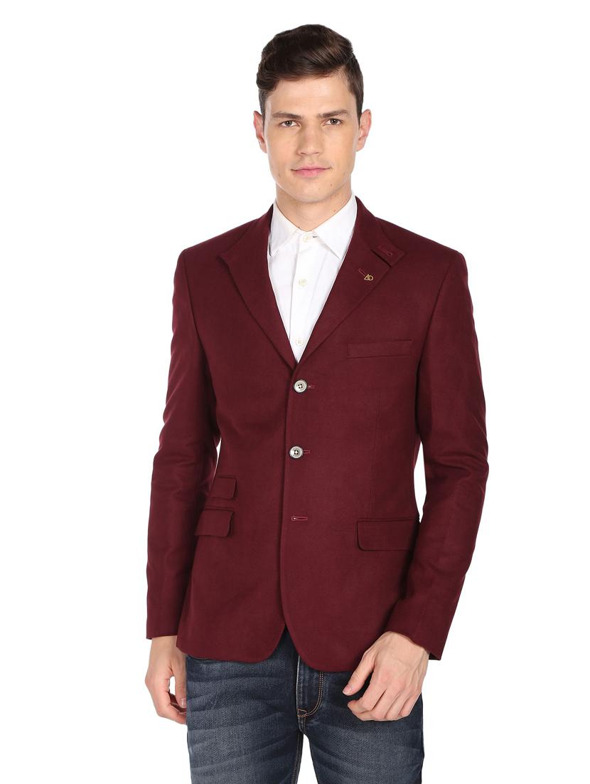 solid single breasted formal blazer - 18645812 -  Zoom Image - 0