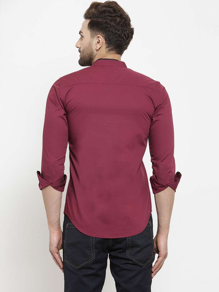 mens solid casual shirt - 18647939 -  Standard Image - 2