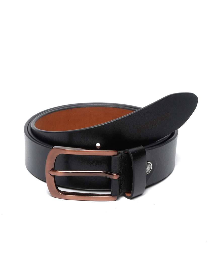 burnished copper leather belt