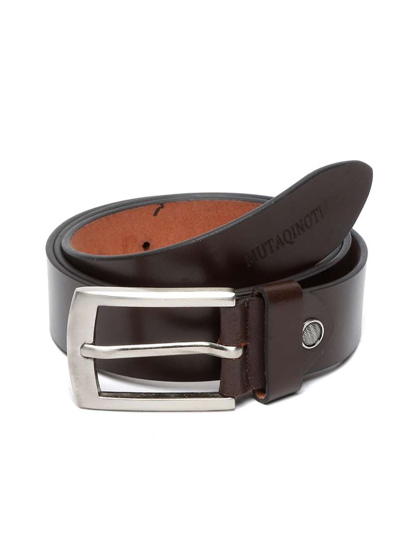 chrome leather belt