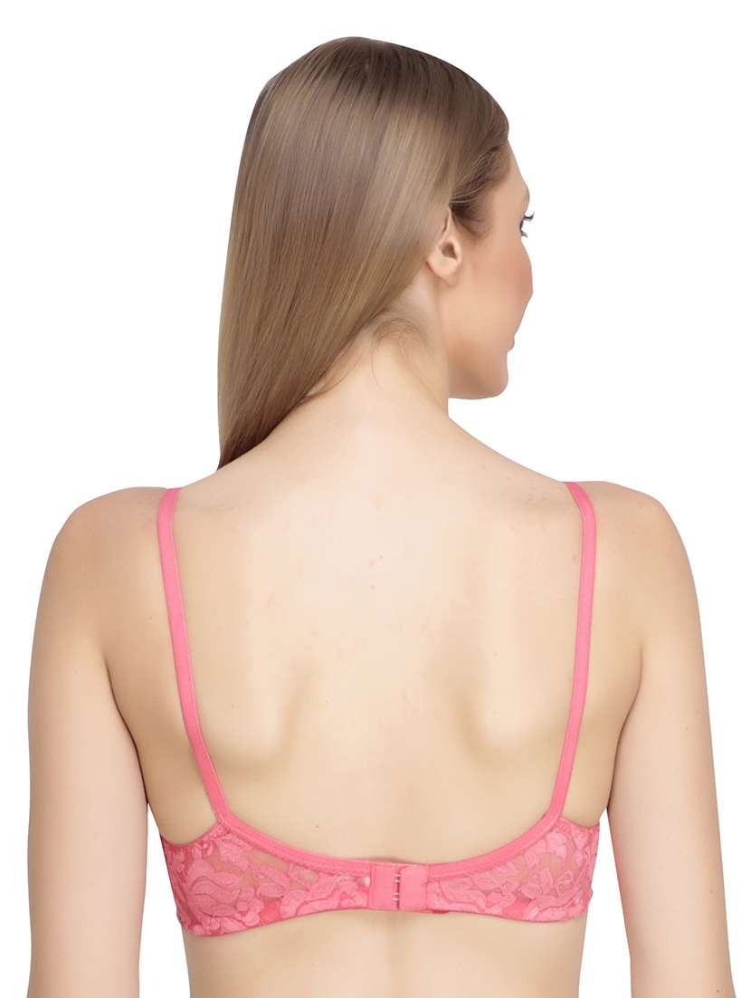 lace detailed non padded regular bra - 18650492 -  Standard Image - 2