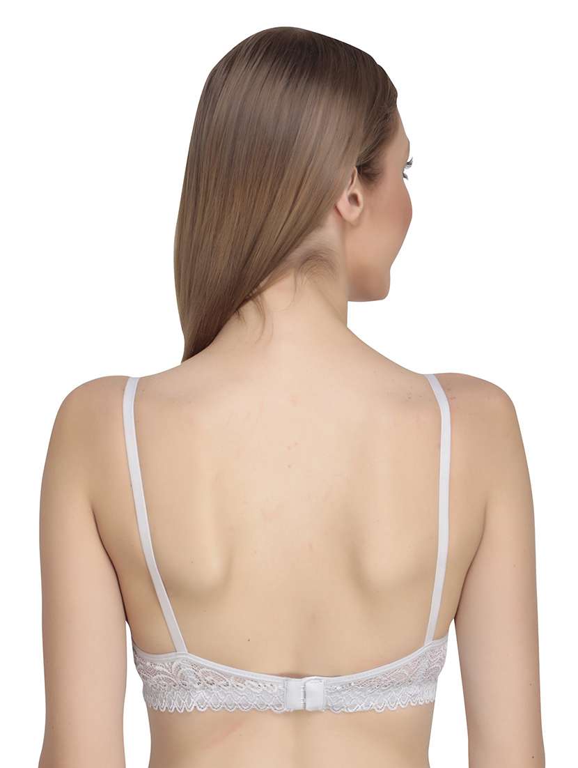 lace detailed non padded regular bra - 18650513 -  Standard Image - 2