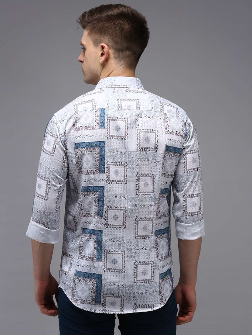 mens paisley casual shirt - 18650847 - Standard Image - 2