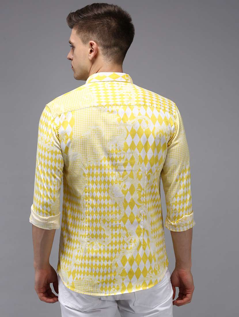 mens geometric casual shirt - 18650858 - Standard Image - 2