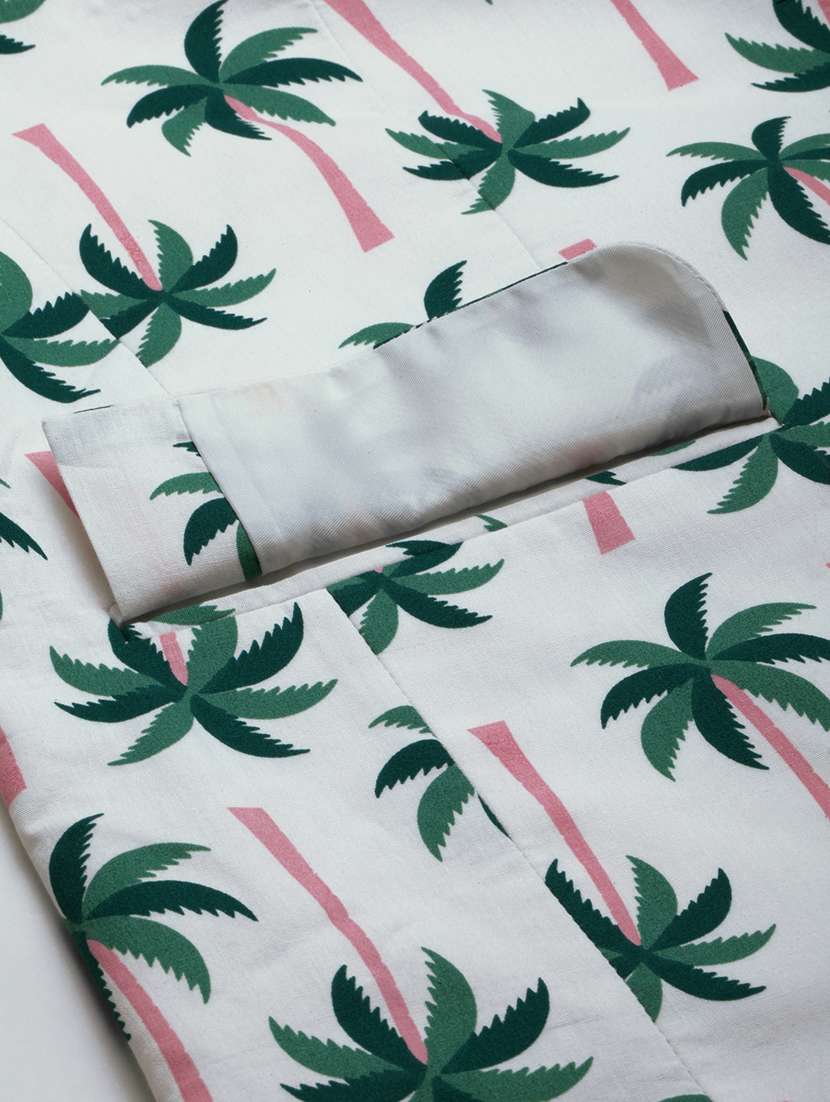 single breasted printed casual blazer - 18650996 -  Standard Image - 7